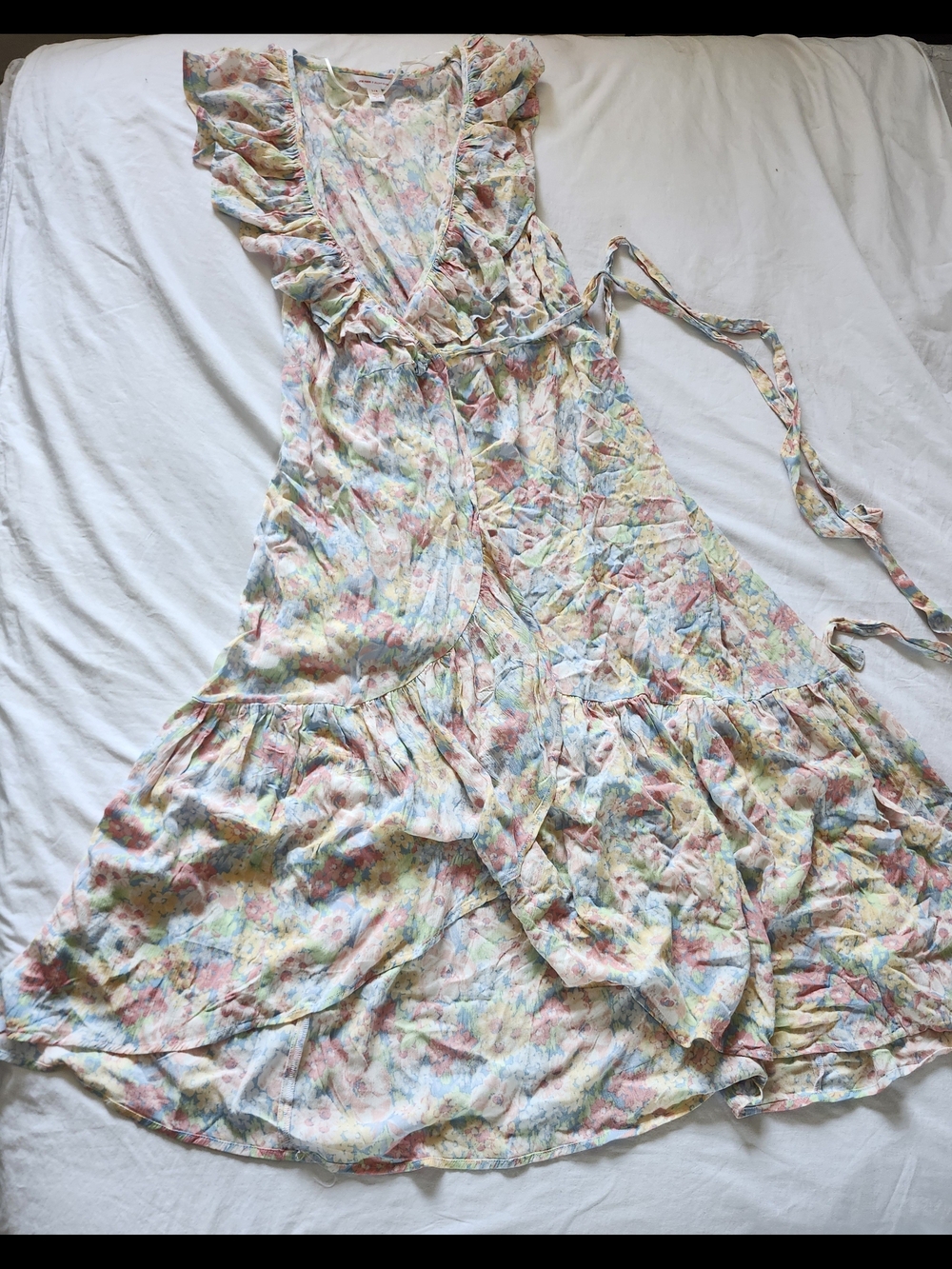 Joe Fresh Pastel Floral High-Low Ruffle Dress - Picture 3 of 8